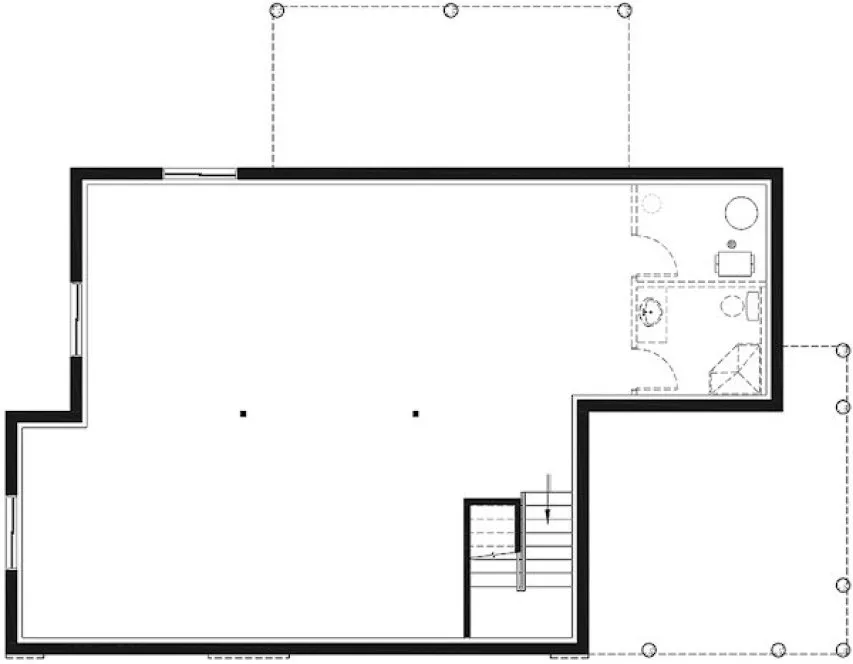 Basement Plan for House Plan #140021