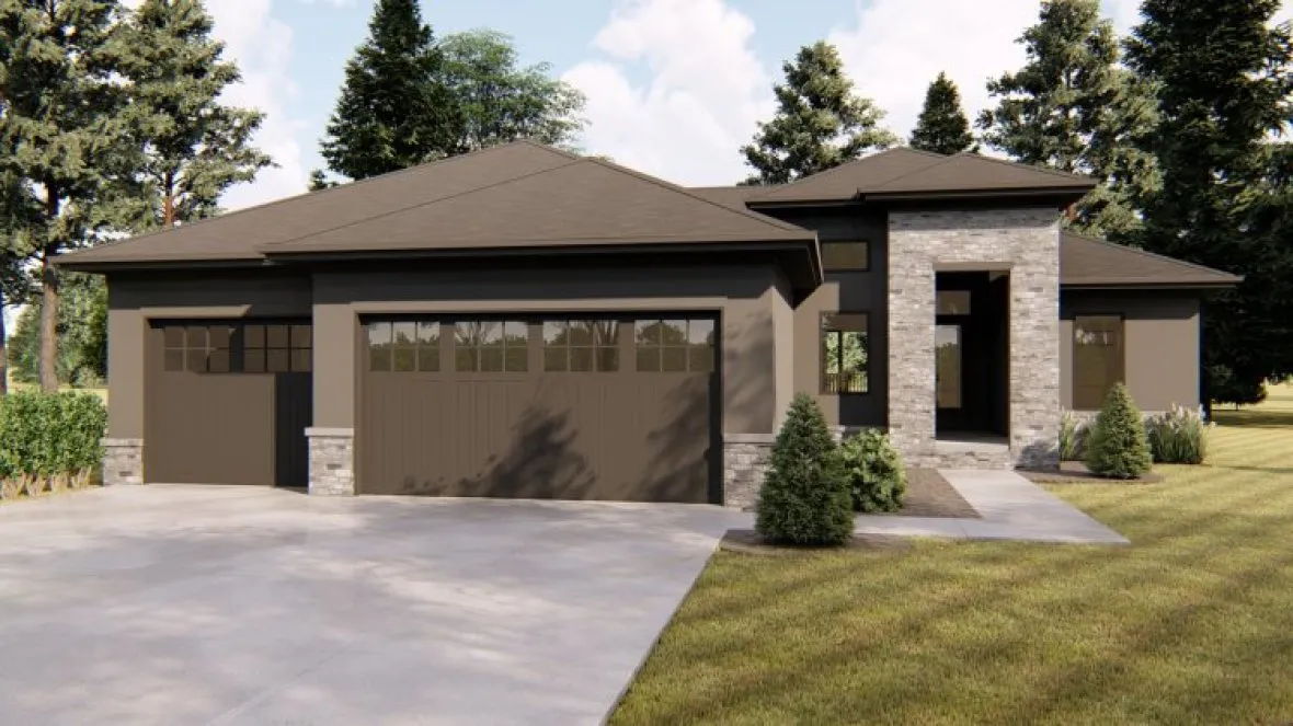 Full Rendering for House Plan #704371