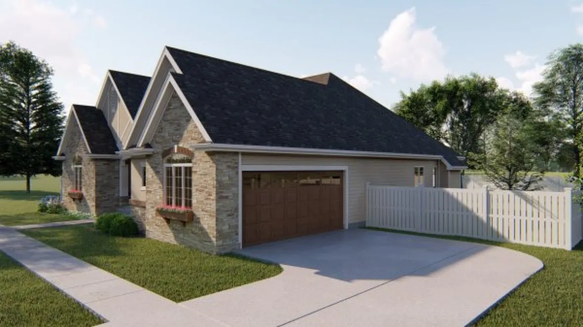 Right Elevation for House Plan #703912