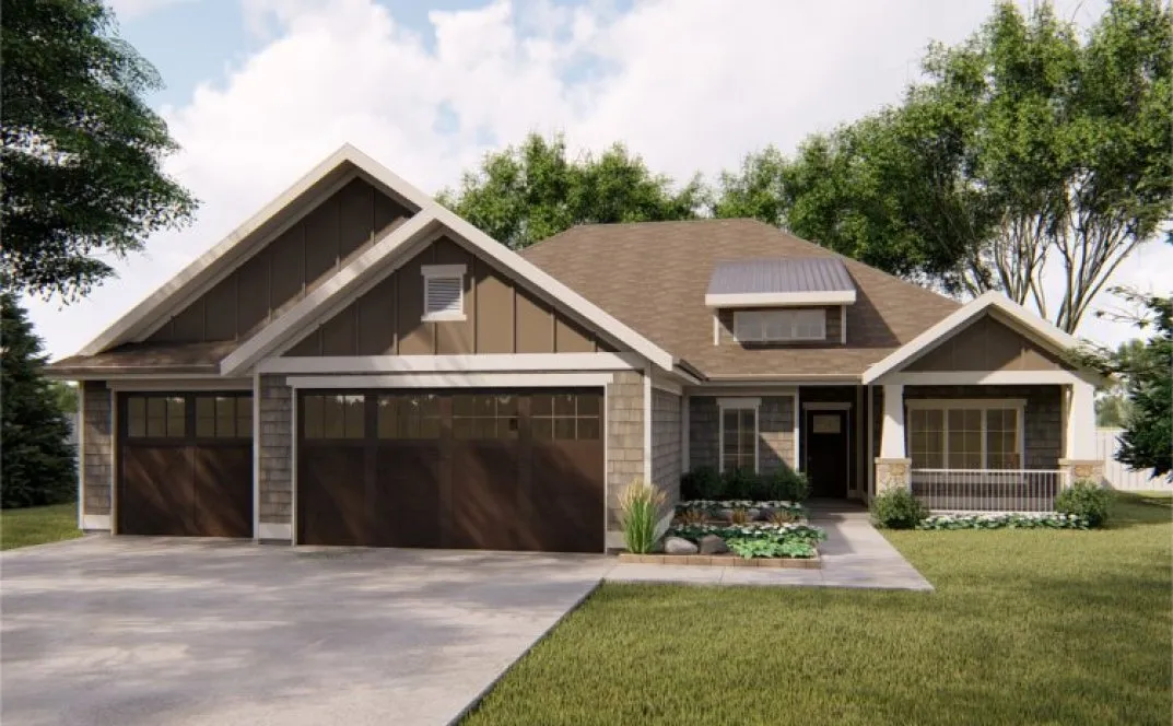 Full Rendering for House Plan #702391