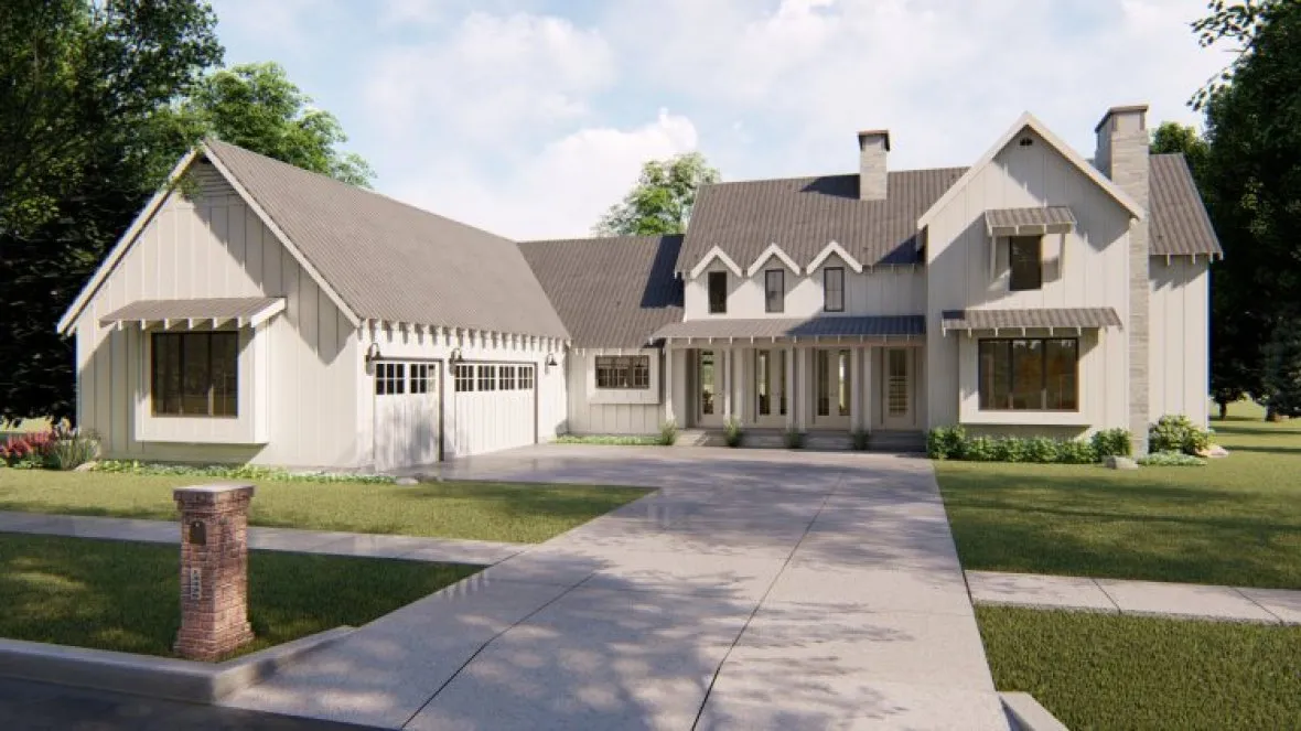 Full Rendering for House Plan #708672