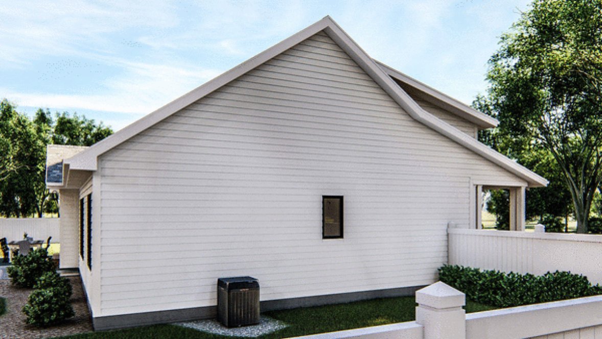 Left Elevation for House Plan #701071