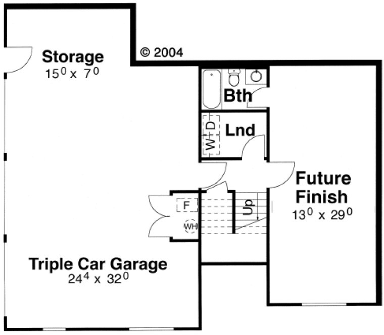 Floorplan lower for House Plan #120561