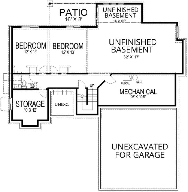 Basement Plan for House Plan #804681