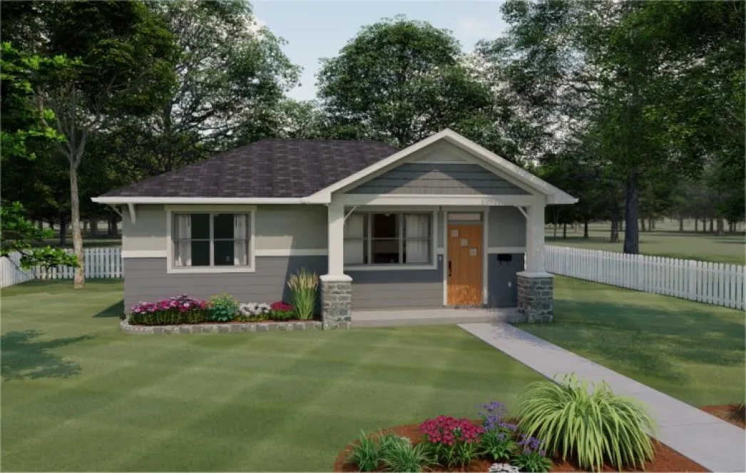 Full Rendering for House Plan #195466