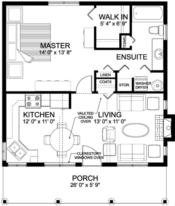 Main Floor Plan for House Plan #202050