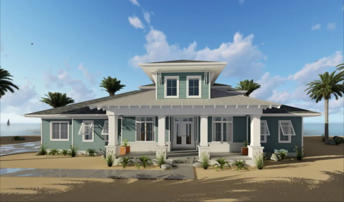 Full Rendering for House Plan #706252