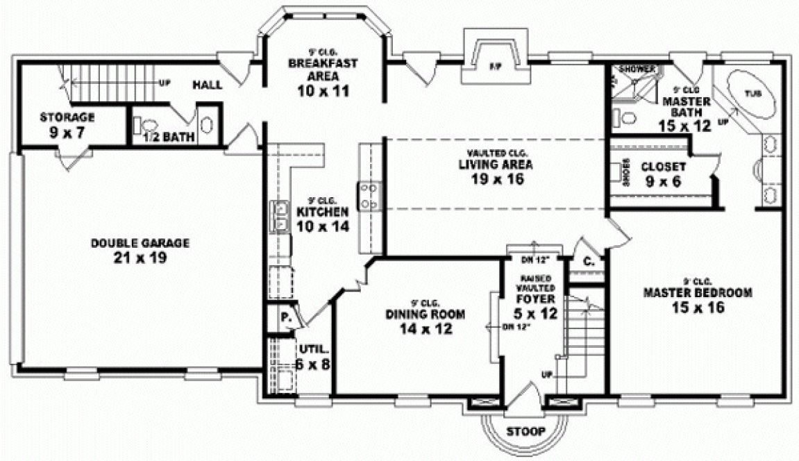 Main Floor Plan for House Plan #496503