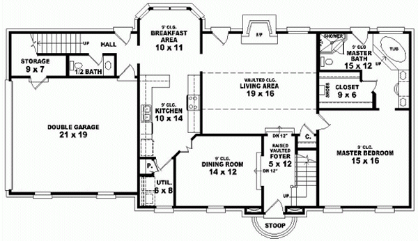 Main Floor Plan for House Plan #496503