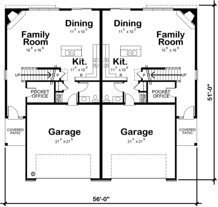 Main Floor Plan for House Plan #154602