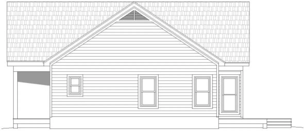 Right Elevation for House Plan #693721