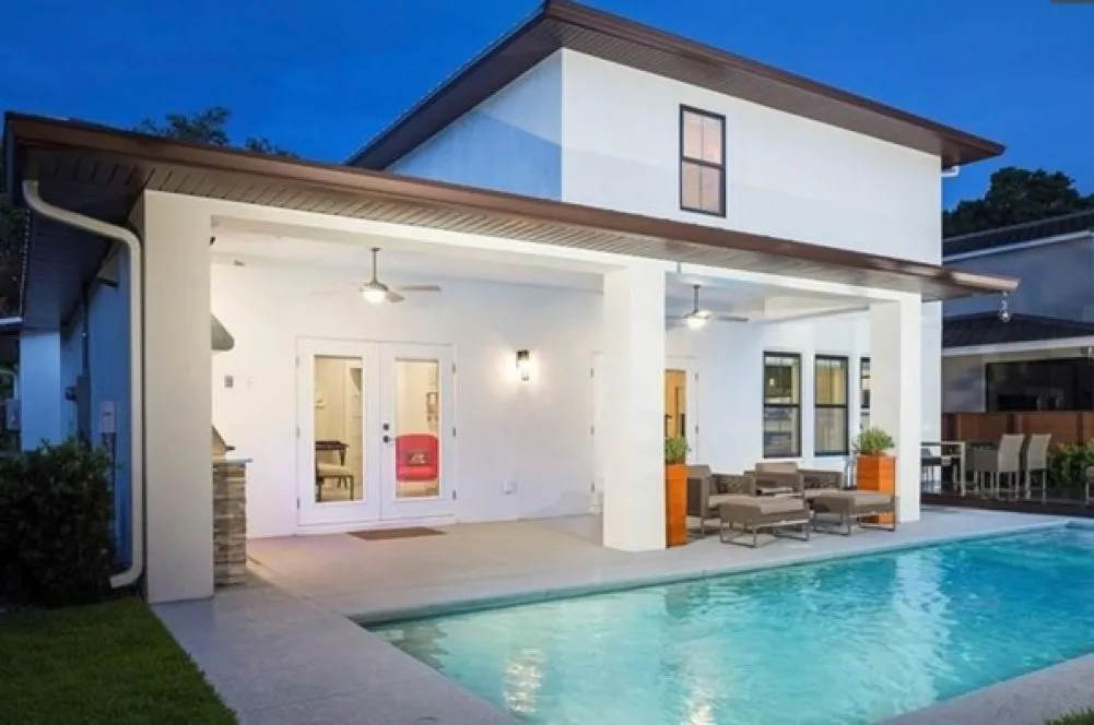 Rear Elevation for House Plan #820123