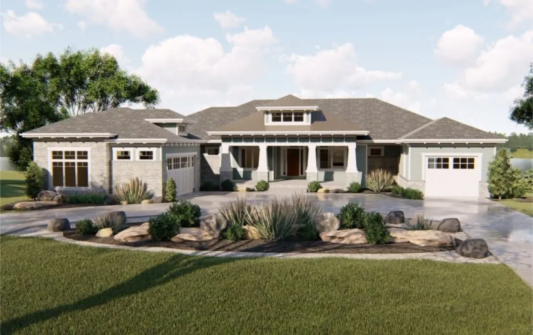 Full Rendering for House Plan #702442