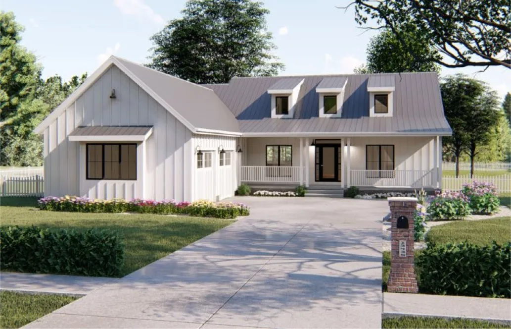 Full Rendering for House Plan #709891