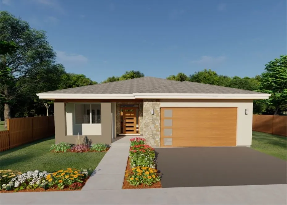 Full Rendering for House Plan #195454