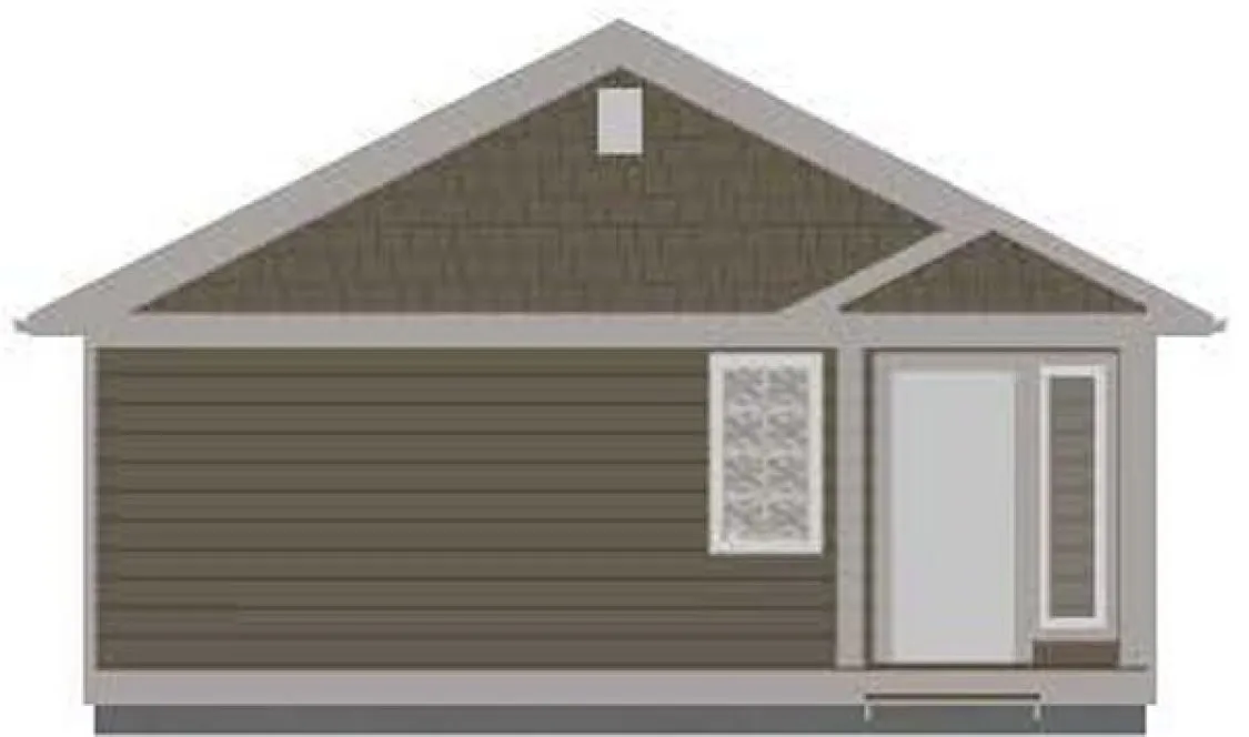 Rear Elevation for House Plan #836420