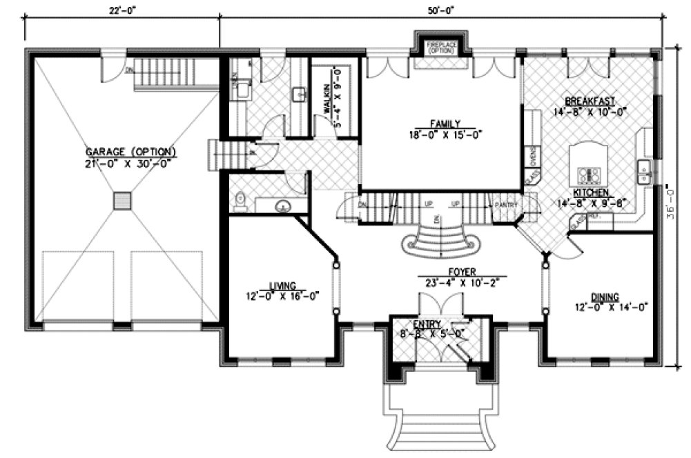 Main Floor Plan for House Plan #420253