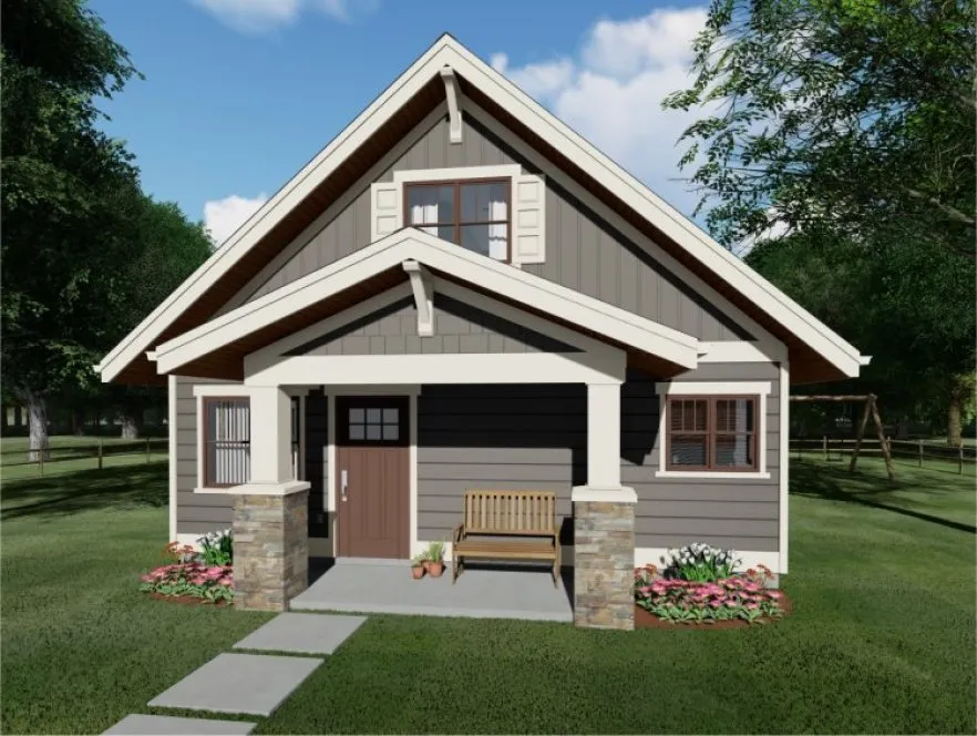 Full Rendering for House Plan #195525