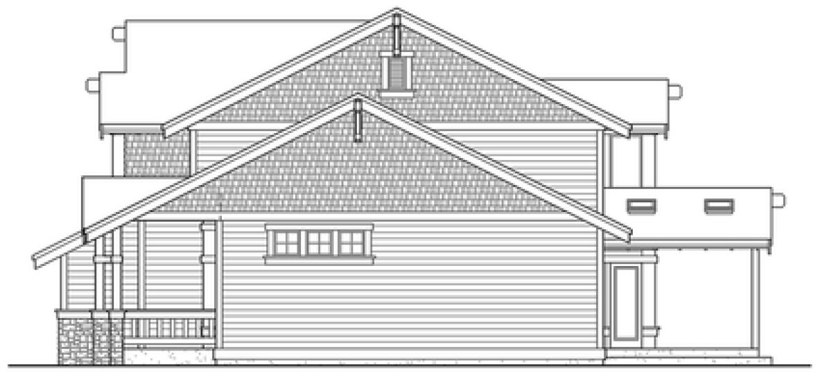 Right Elevation for House Plan #330292