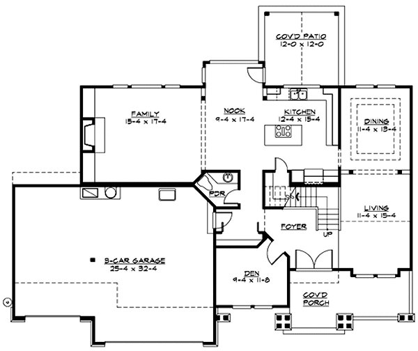 Main Floor Plan for House Plan #330292