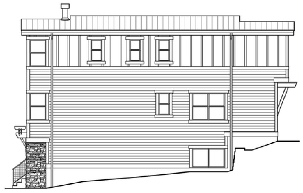 Right Elevation for House Plan #337982