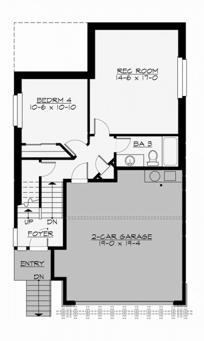 Basement Plan for House Plan #337982
