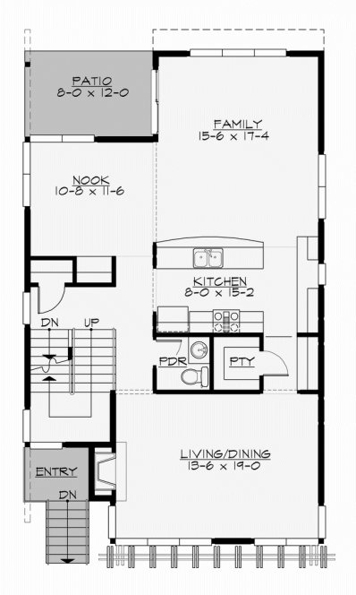 Main Floor Plan for House Plan #337982