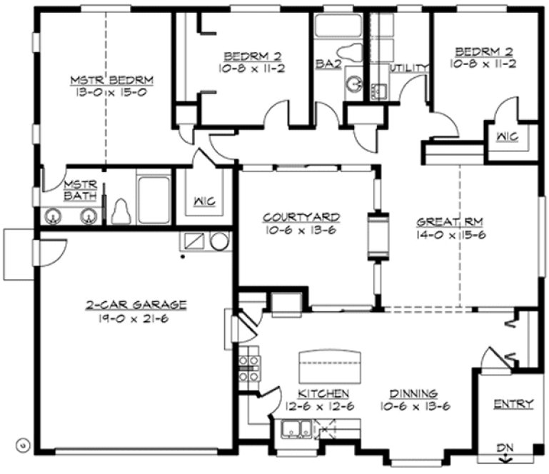 Main Floor Plan for House Plan #332551