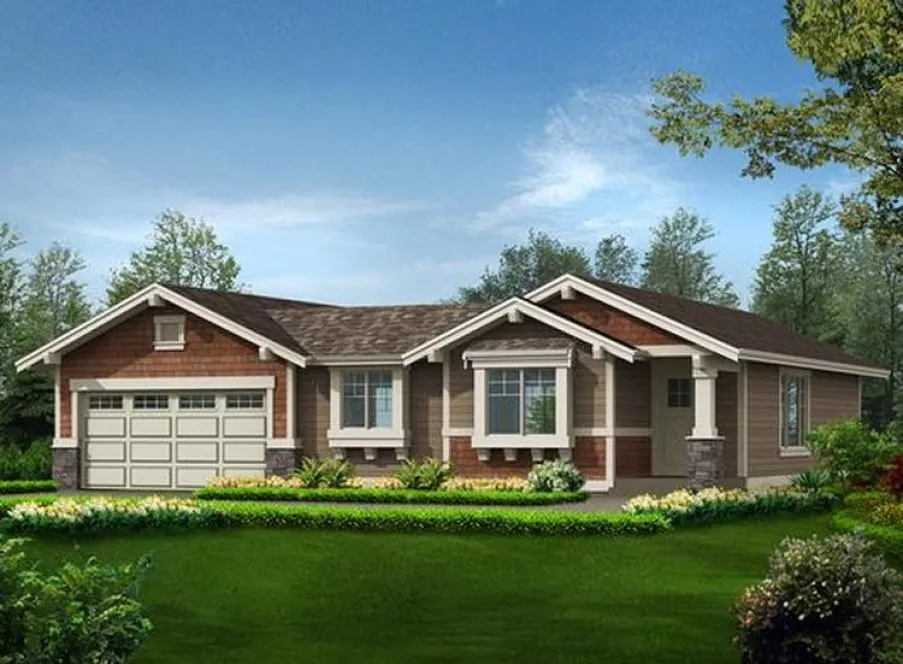 Full Rendering for House Plan #332551