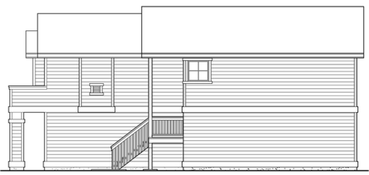Right Elevation for House Plan #335061