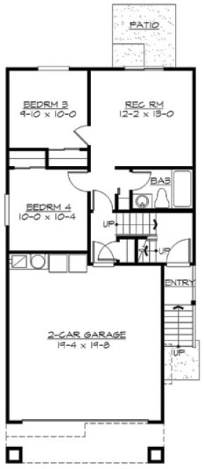 Basement Plan for House Plan #335061