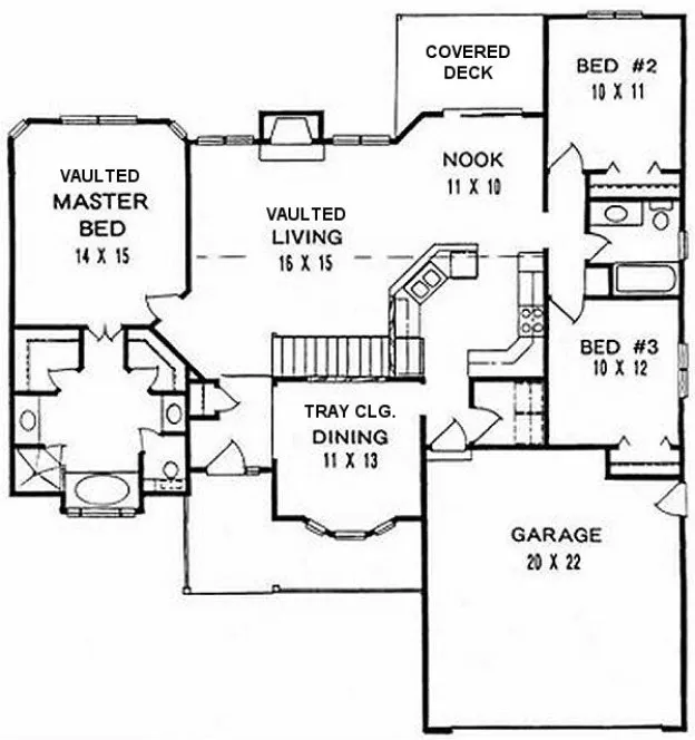 Main Floor Plan for House Plan #359651