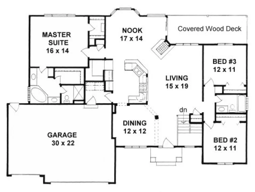 Main Floor Plan for House Plan #354671