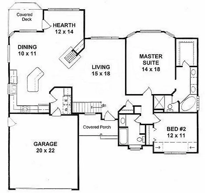 Main Floor Plan for House Plan #355651