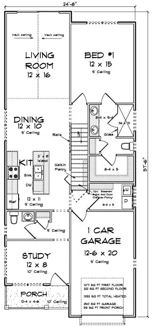 Main Floor Plan for House Plan #243931