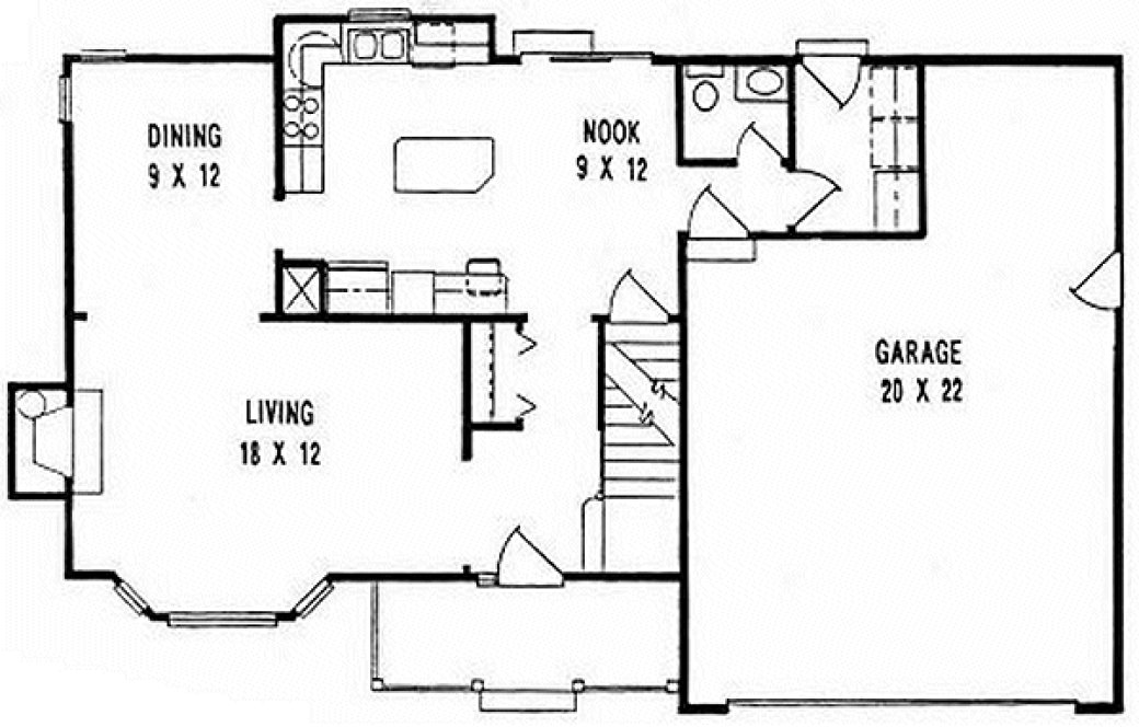 Main Floor Plan for House Plan #352551
