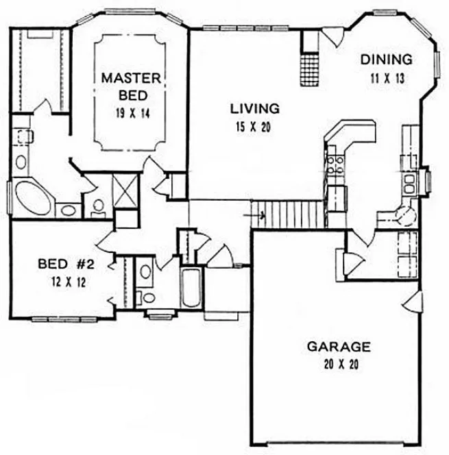 Main Floor Plan for House Plan #355151