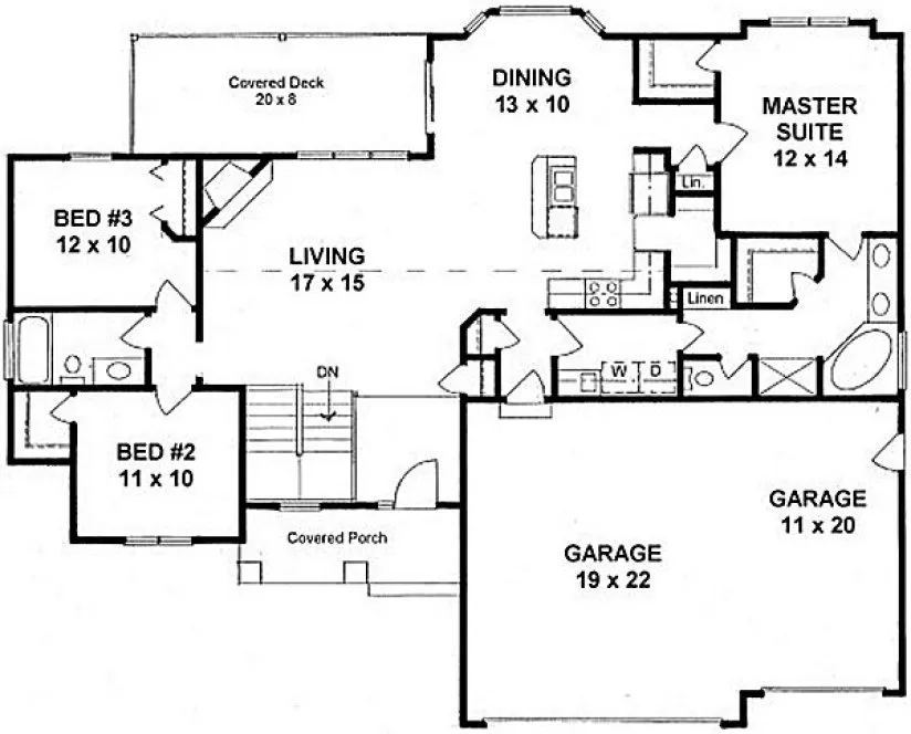 Main Floor Plan for House Plan #354251