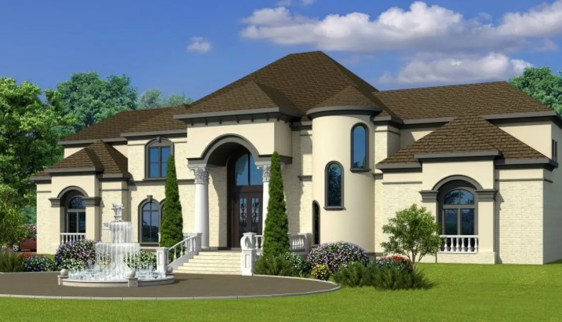 Full Rendering for House Plan #393674