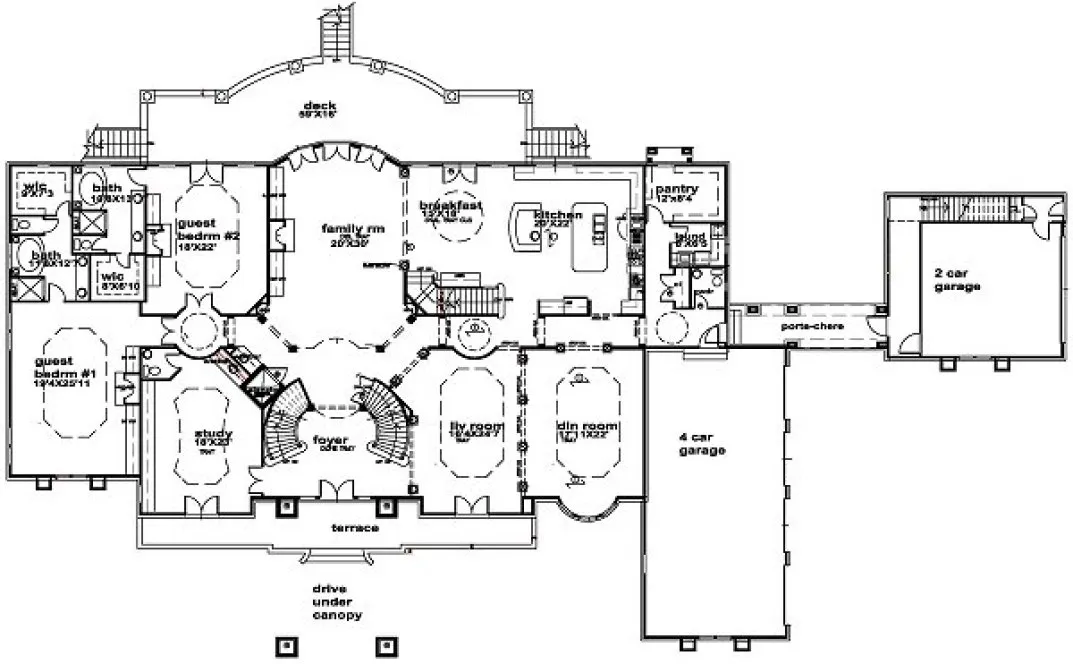 Main Floor Plan for House Plan #391839