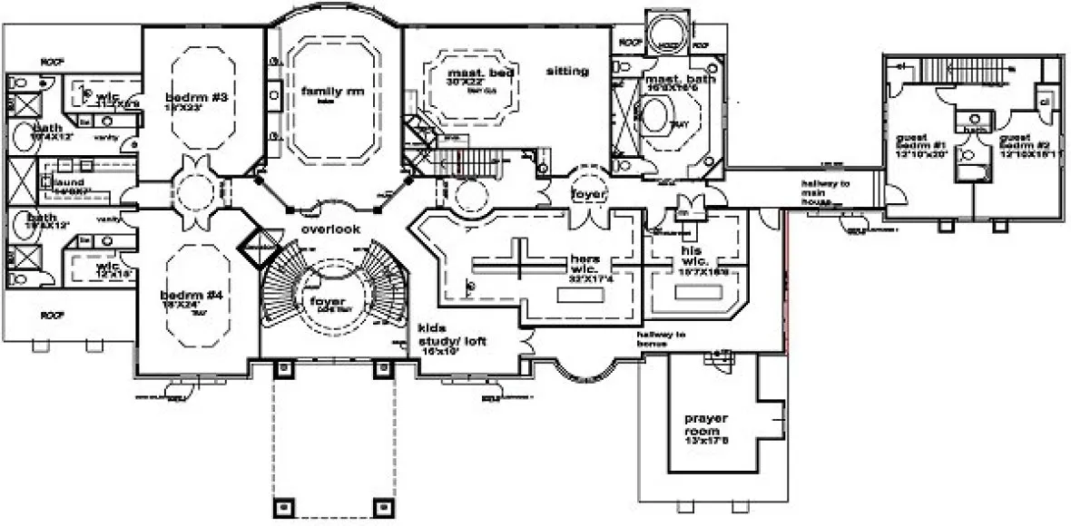 Second Floor Plan for House Plan #391839