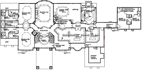 Second Floor Plan for House Plan #391839