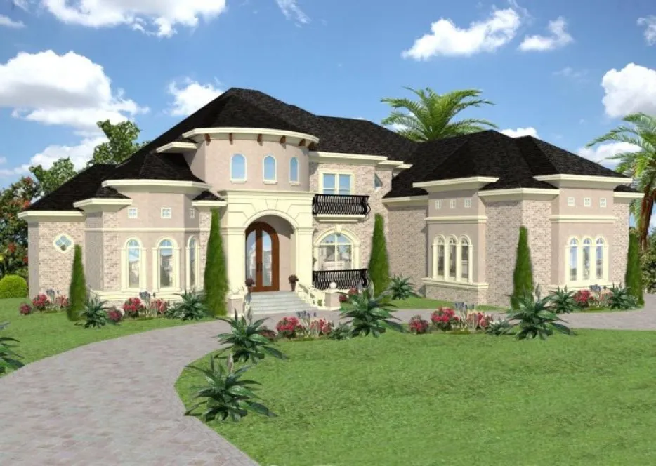 Full Rendering for House Plan #392094