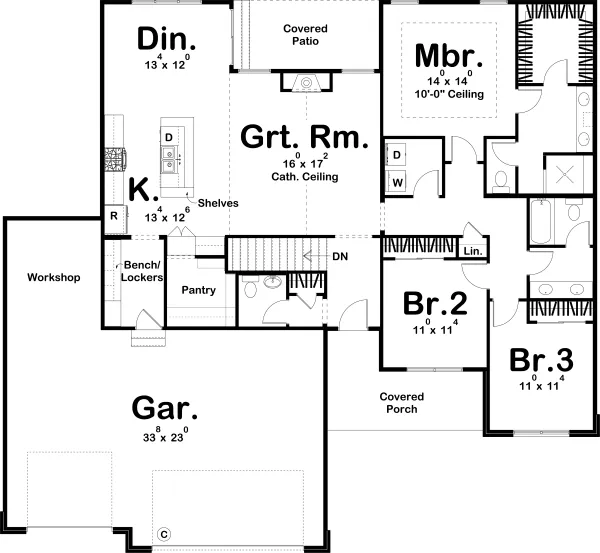 Plan for House Plan #706091