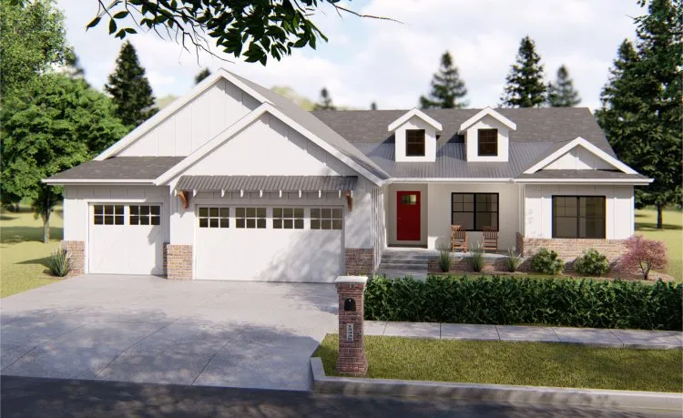 Full Rendering for House Plan #706091
