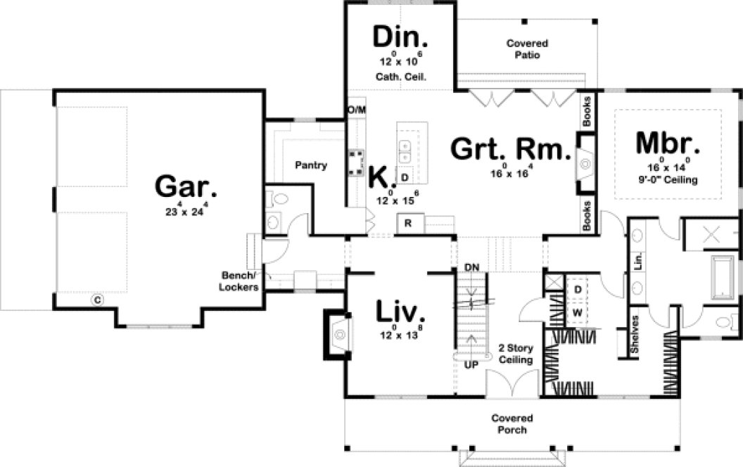 Main Floor Plan for House Plan #704332