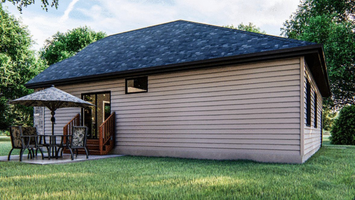 Right Elevation for House Plan #700880