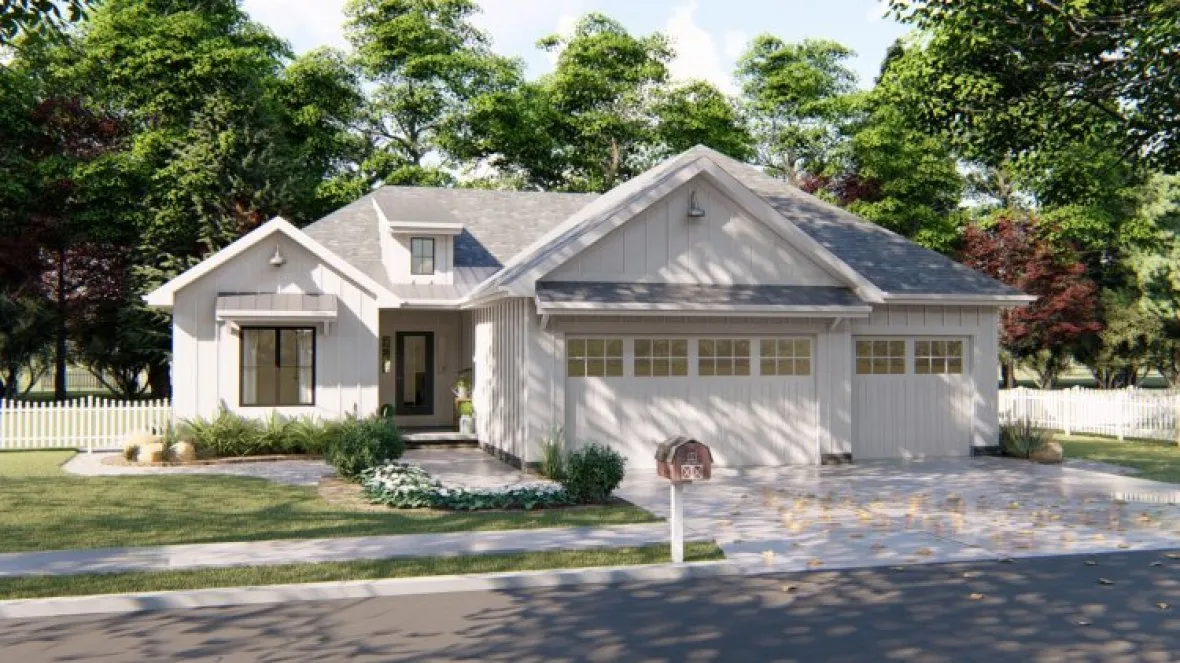 Full Rendering for House Plan #707541