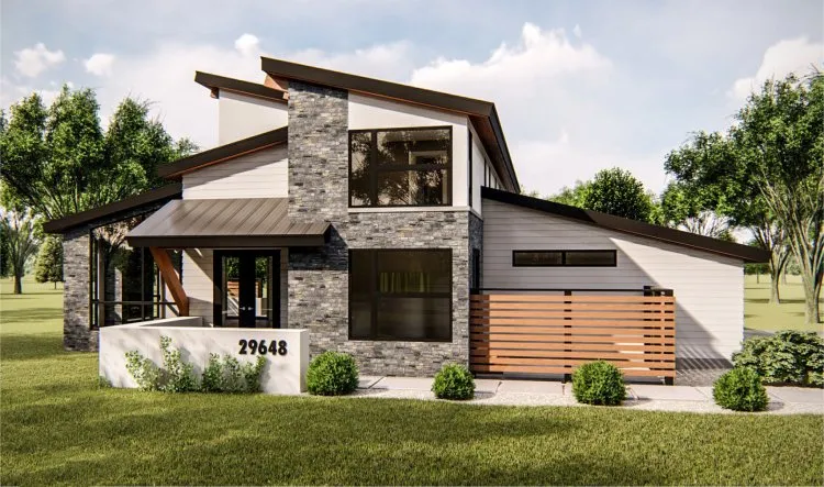 Full Rendering for House Plan #707603