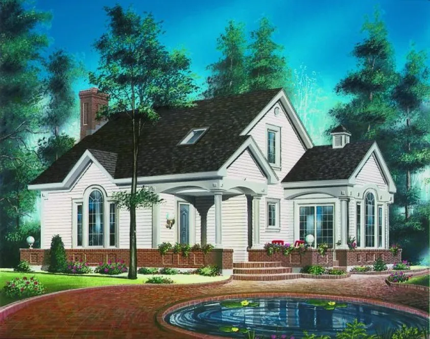 Full Rendering for House Plan #144452